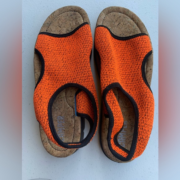 CAMPER Sandals woven stretch fabric in orange size 39EU - Picture 5 of 5